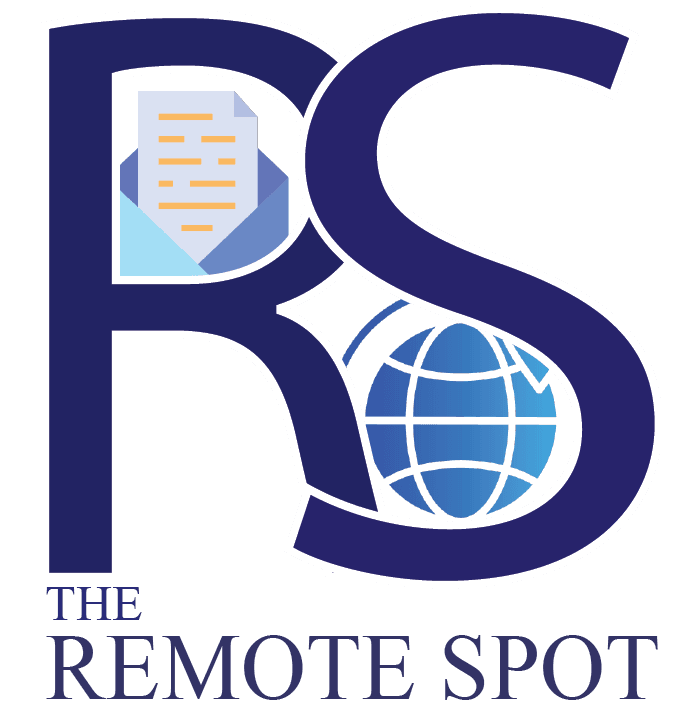 The remote Spot logo. Remote Jobs. Work from Anywhere.